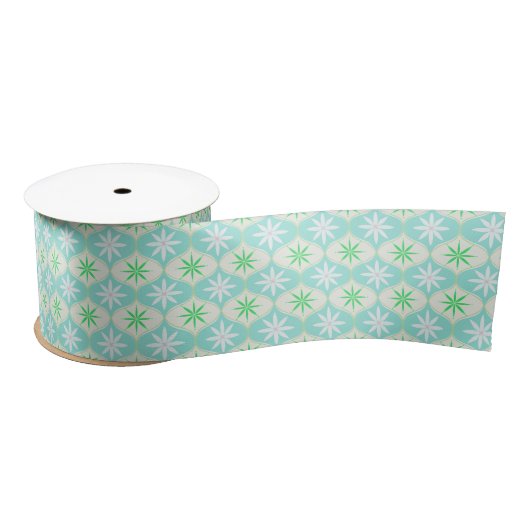 Retro Flower & Daisy Hourglass Patroon Lint (Spoel)