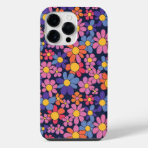 Retro Flower Design voor iPhone en Samsung