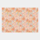 Retro Flower Garden Pattern Inpakpapier Vel (Voorkant 3)