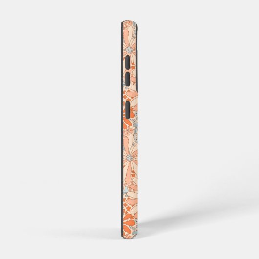 Retro Flower Garden Pattern Samsung Galaxy Hoesje (Rechterkant)