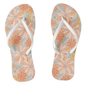 Retro Flower Garden Pattern Teenslippers (Voetbed)