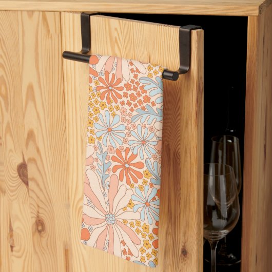 Retro Flower Garden Pattern Theedoek (Derde Gevouwen)