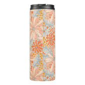 Retro Flower Garden Pattern Thermosbeker (Achterkant)