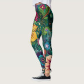 Retro Flower Leggings (Gauche)