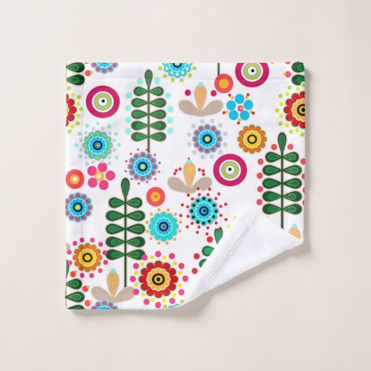Rétro, Flower Patch (Gant de toilette)