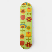 Retro Flower Skateboard Deck - Skateboard (Voorkant)