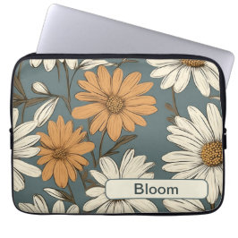 Retro Flowers 12 laptophoes Laptop Sleeve