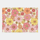 Retro Flowers 1960 - 3 vellen set (Voorkant)