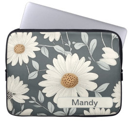 Retro Flowers 3 laptophoes Laptop Sleeve