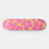 Retro Flowers #6 #floral #patroon #decor #art Skateboard (Horizontaal)