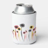 Retro Flowers Koelbox Blikjeskoeler (Blikje Voorkant)