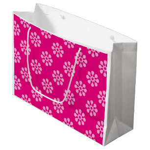 Retro Flowers naadloze witte patronen Groot Cadeauzakje