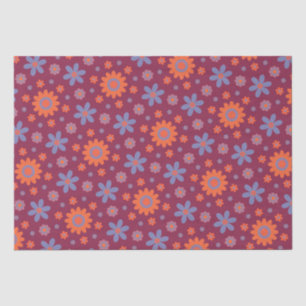 Retro Flowers Schattige Fun 70s Hippie Daisy Patte Tissuepapier