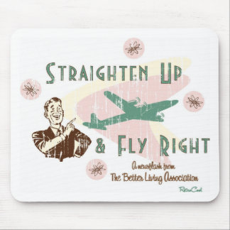 Retro 'Fly Right' Muismat