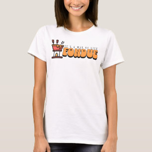 Retro Fondue, het is een manier van leven T-shirt