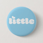 Retro Font Big Little Sorority Button (Voorkant)