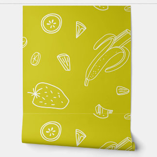 Retro food Behang