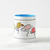 Retro Foods Cuisine Art Café Mug (Centre)