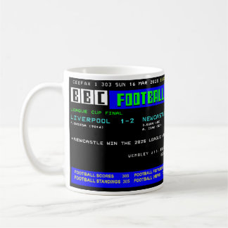 Retro Football Final Mok – Ceefax Design