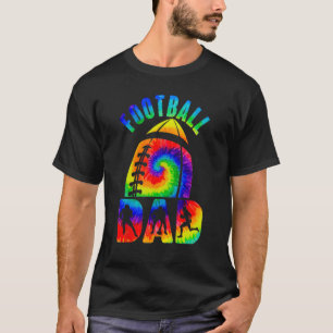 Retro Football Pap Familie Bijpassende Tie Dye Vad T-shirt