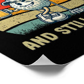 Retro Fore Tee Golf Birthday Party 40th Birthday G Poster (Hoek)