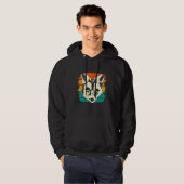 Retro Forest Animal Fox Hoodie (Voorkant volledig)