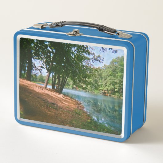 Retro Forest Landschap Lunchbox (Voorkant)