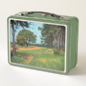 Retro Forest Landschap Lunchbox (Achterkant)