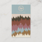 Retro Forest Pin Sieraden Logo Visitekaartje (Voorkant)