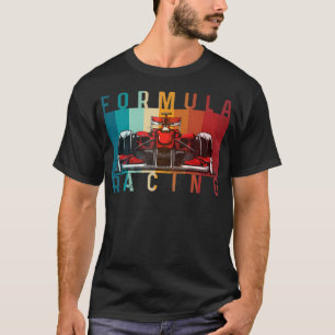 Retro Formula Racing liefhebbers Race Car Fan T-shirt