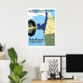  retro Fort Marion St. Augustinus Poster (Thuiskantoor)