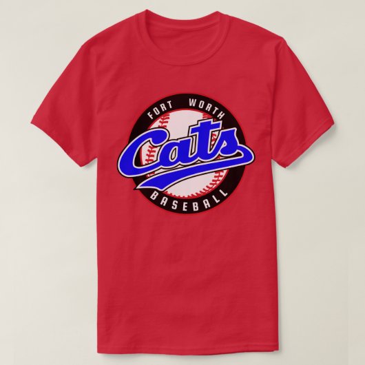 Retro Fort Worth Cats Baseball TShirt (Design devant)