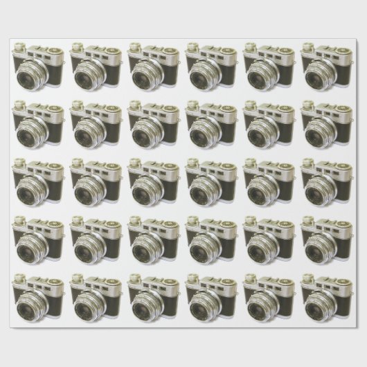 RETRO FOTO CAMERA MOTIF CADEAUPAPIER (Vlak)