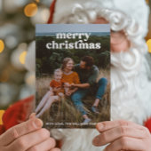 Retro foto Vrolijke kerst Kaart