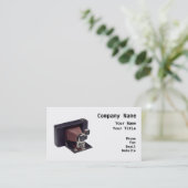 Retro fotograaf visitekaartje (Staand voorkant)