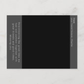 Retro fotoherinnering aandenken briefkaart (Achterkant)