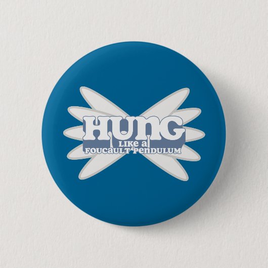 Retro Foucault Pendulum Button (Voorkant)