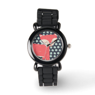 Retro Fox Horloge