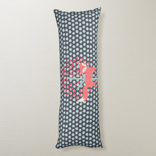 Retro Fox Lichaamskussen (Achterkant (Verticaal))