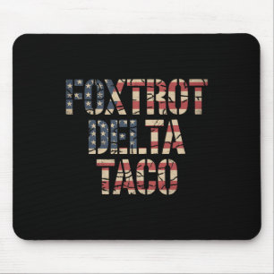 Retro Fox Rode Delta Taco Grappig Trump Weerstaat Muismat