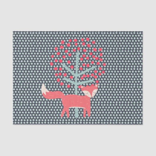 Retro Fox Tissuepapier (Voorkant)