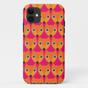 Retro foxy fox lady patroon iphone 5 hoesje