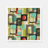 Retro Framed Tan Servetten (Voorkant)