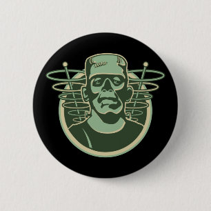 Retro Frankenstein Ronde Button 5,7 Cm