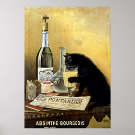 Retro frans poster "absinthe bourgeois"