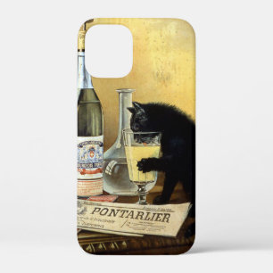 Retro frans poster "absinthe bourgeois" iPhone 12 mini hoesje