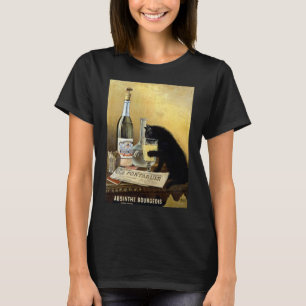 Retro frans poster "absinthe bourgeois" t-shirt