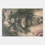 Retro Franse Katten Decoupage Inpakpapier Vel (Voorkant)