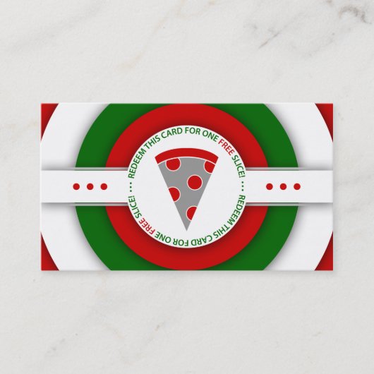 REtro FREE PIZZA SLICE coupon (Devant)