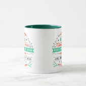 Retro Fresh Cut kerstbomen Advertisement Mok (Midden)